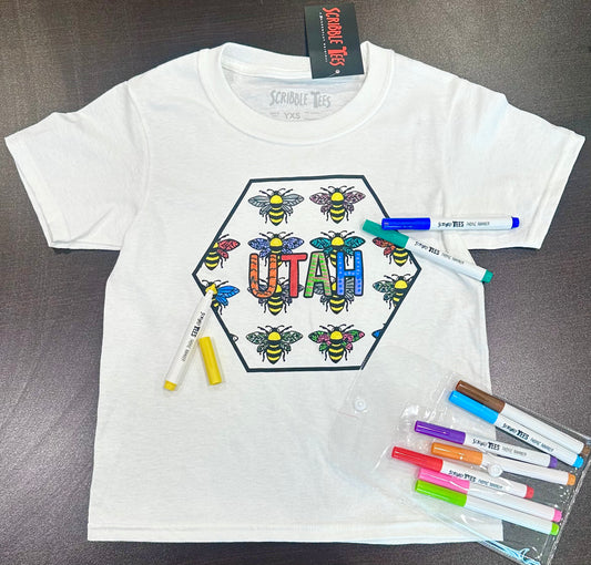 Beehive State Coloring Tee