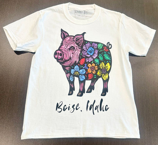 Pig Floral Tee