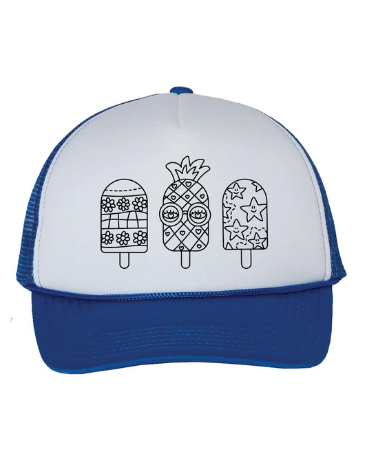 Popsicle Coloring Hat