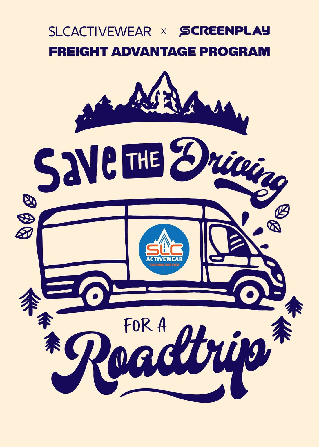 Free Freight from SLC Activewear to Screenplay