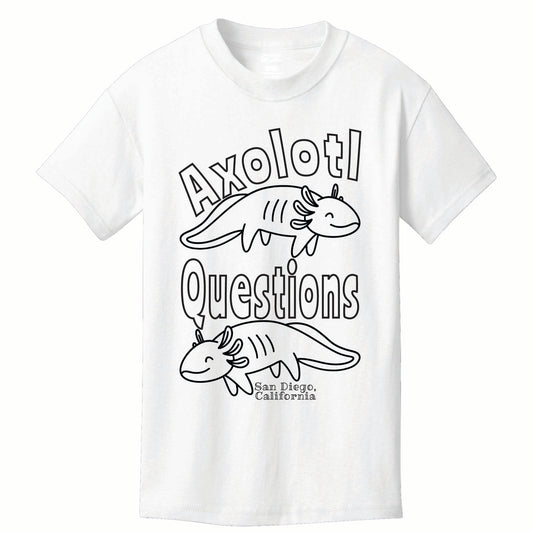 Axolotl Questions Coloring Tee