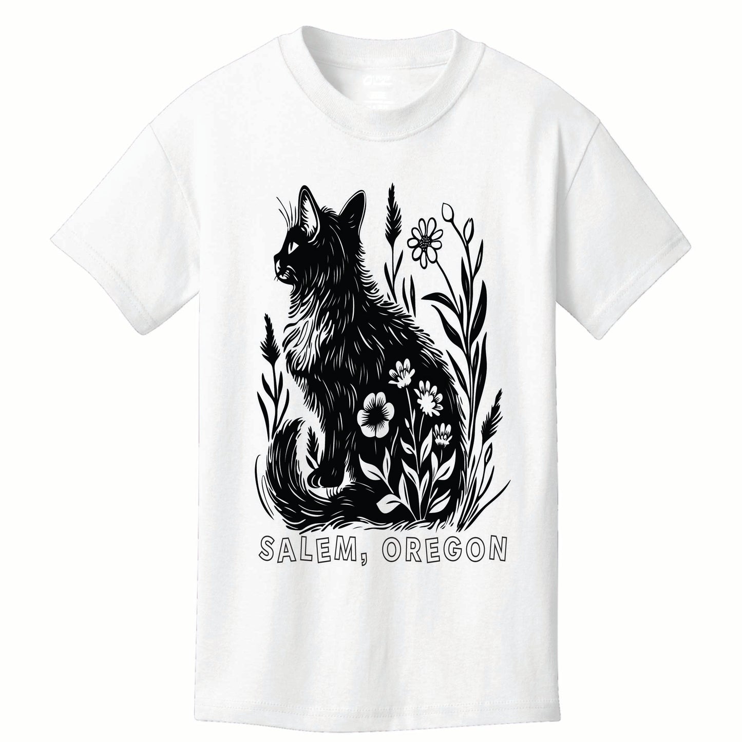 Cat Floral Tee