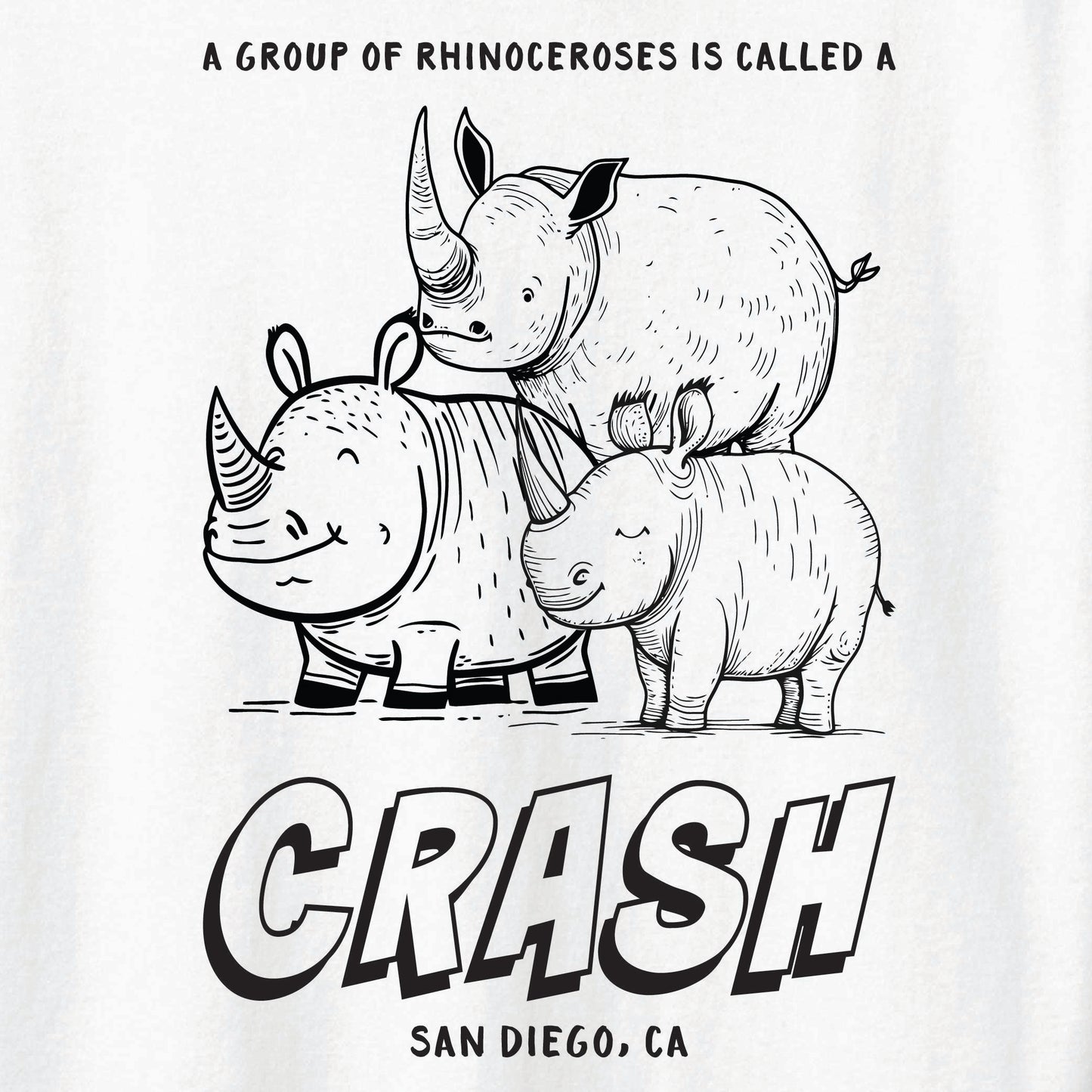 Crash of Rhinoceroses Tee