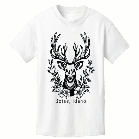 Floral Deer Tee