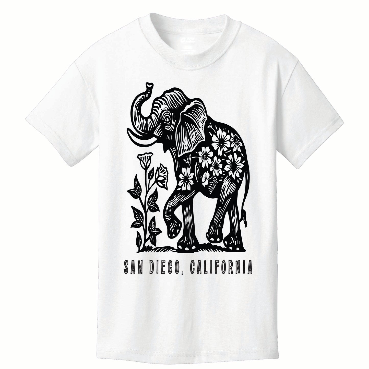 Floral Elephant Tee