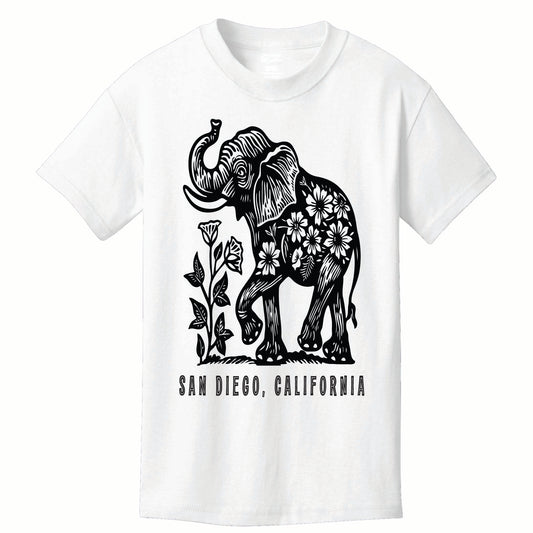 Floral Elephant Tee