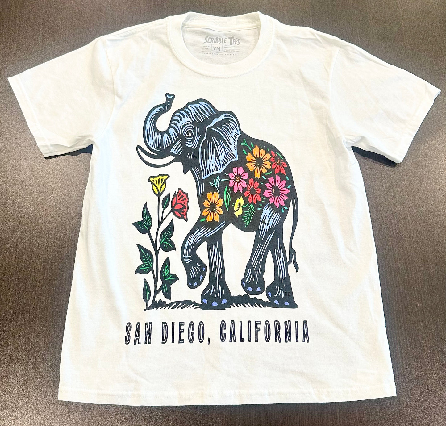 Floral Elephant Tee