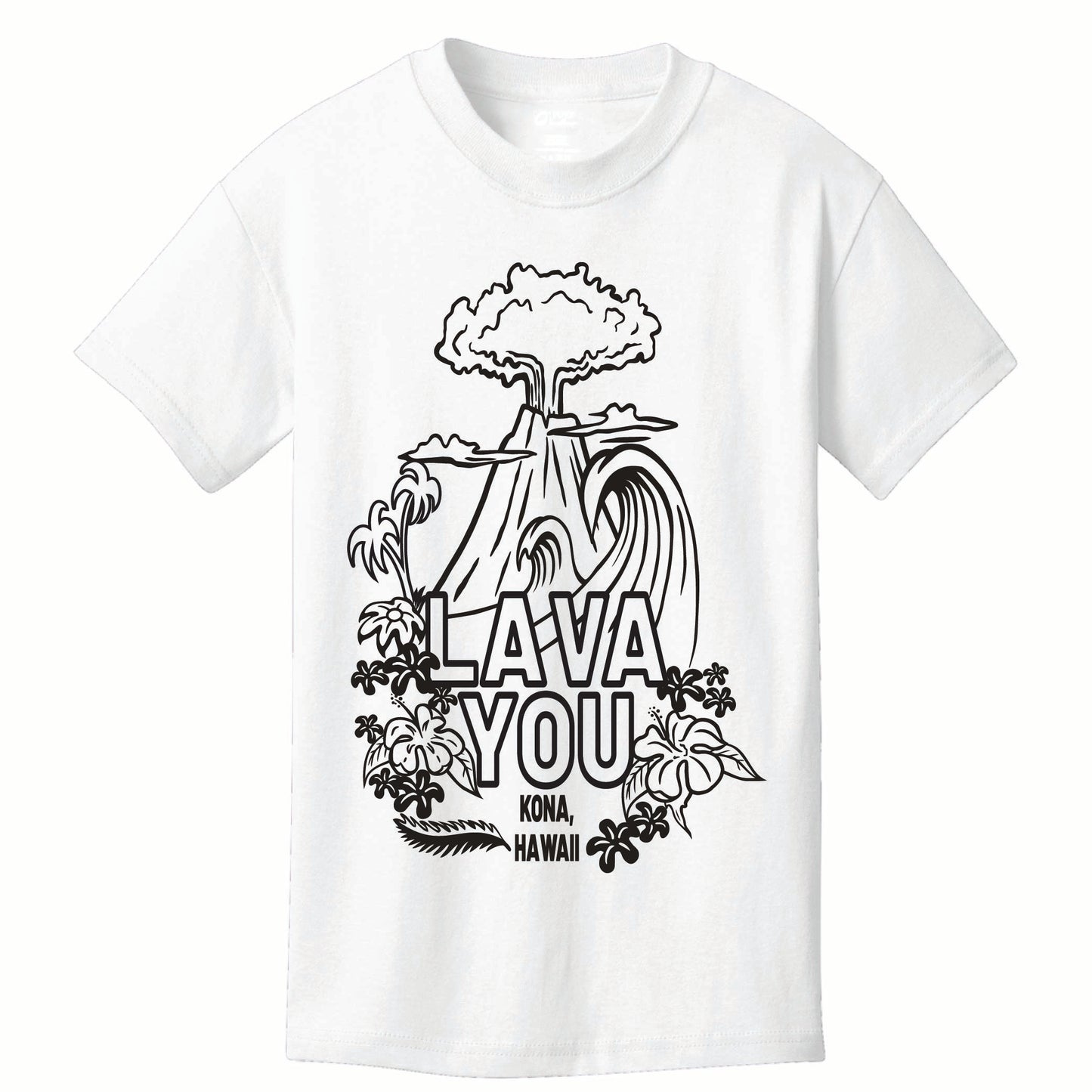 Lava You Coloring Tee
