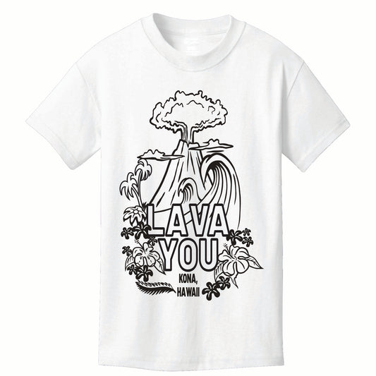 Lava You Coloring Tee