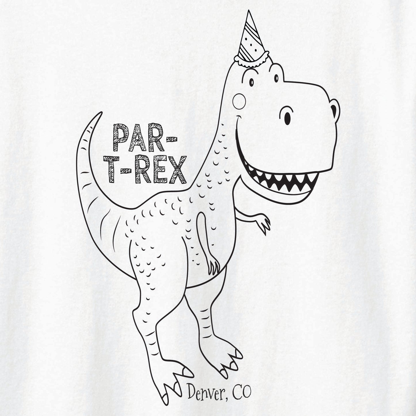 Par-T-Rex Coloring Tee