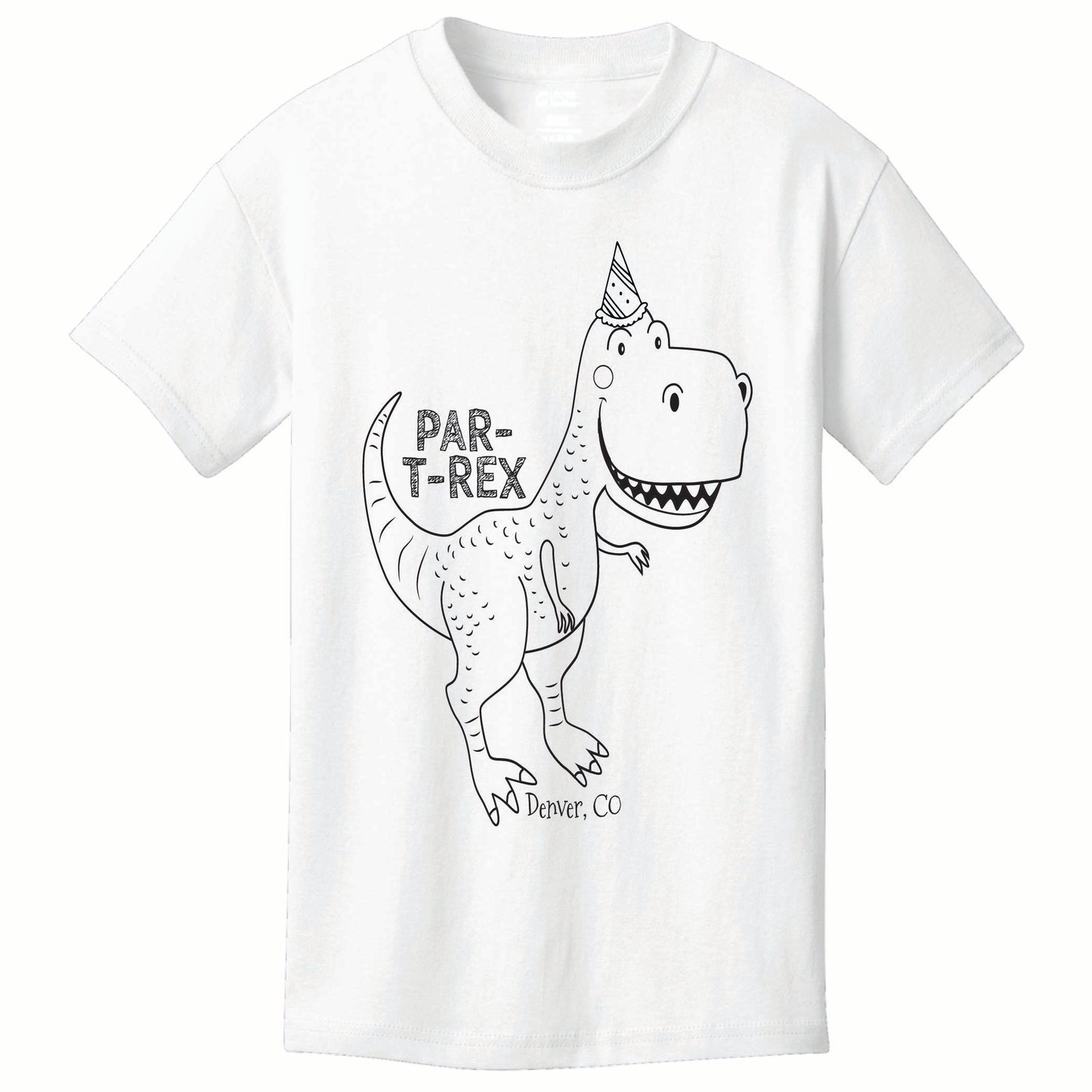 Par-T-Rex Coloring Tee