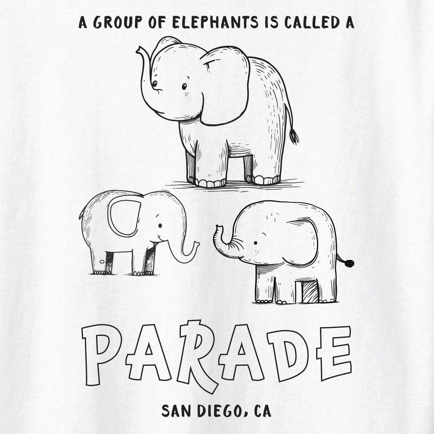 Parade of Elephants Tee