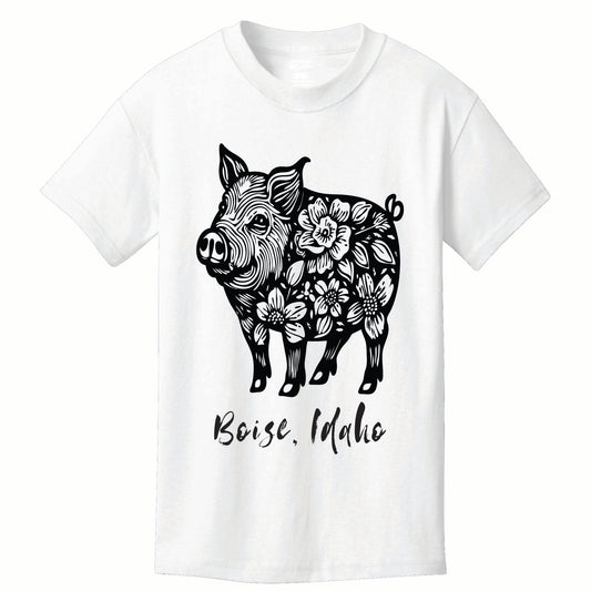 Pig Floral Tee
