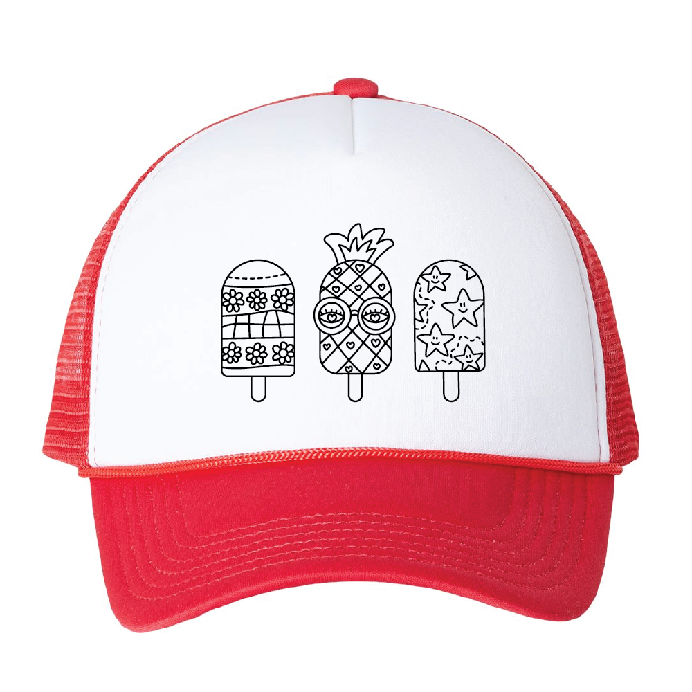 Popsicle Coloring Hat