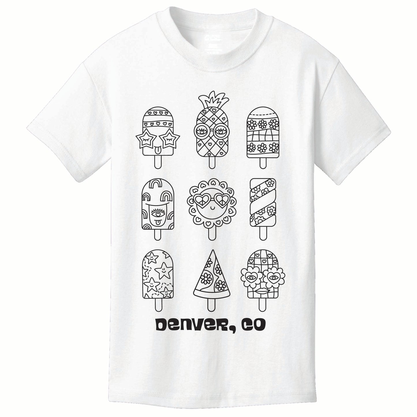 Popsicle Coloring Tee