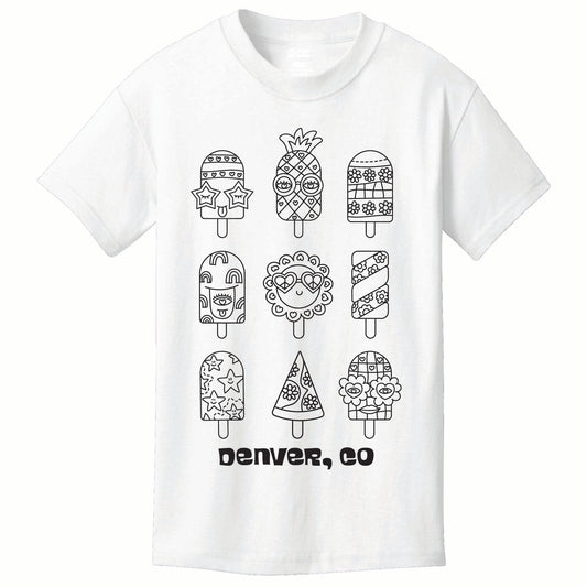 Popsicle Coloring Tee