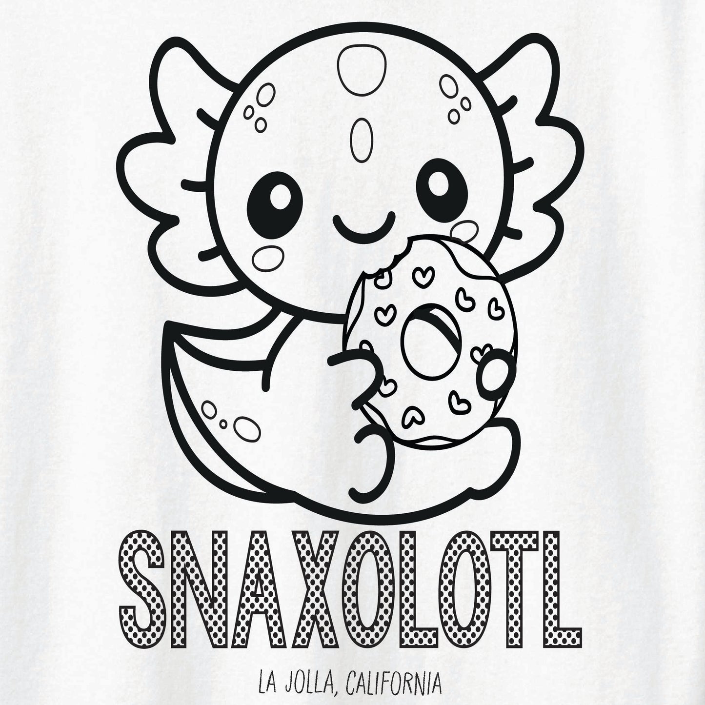 Snaxolotl Coloring Tee