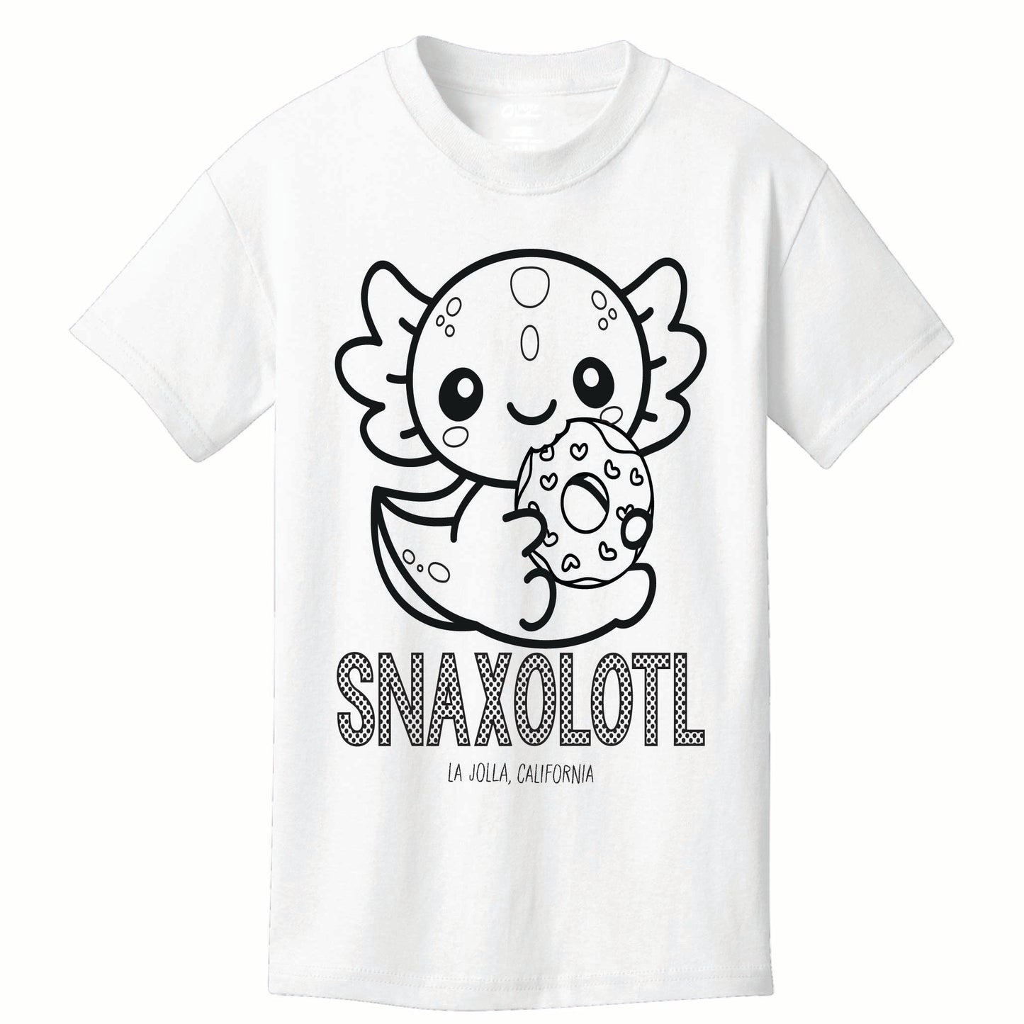 Snaxolotl Coloring Tee