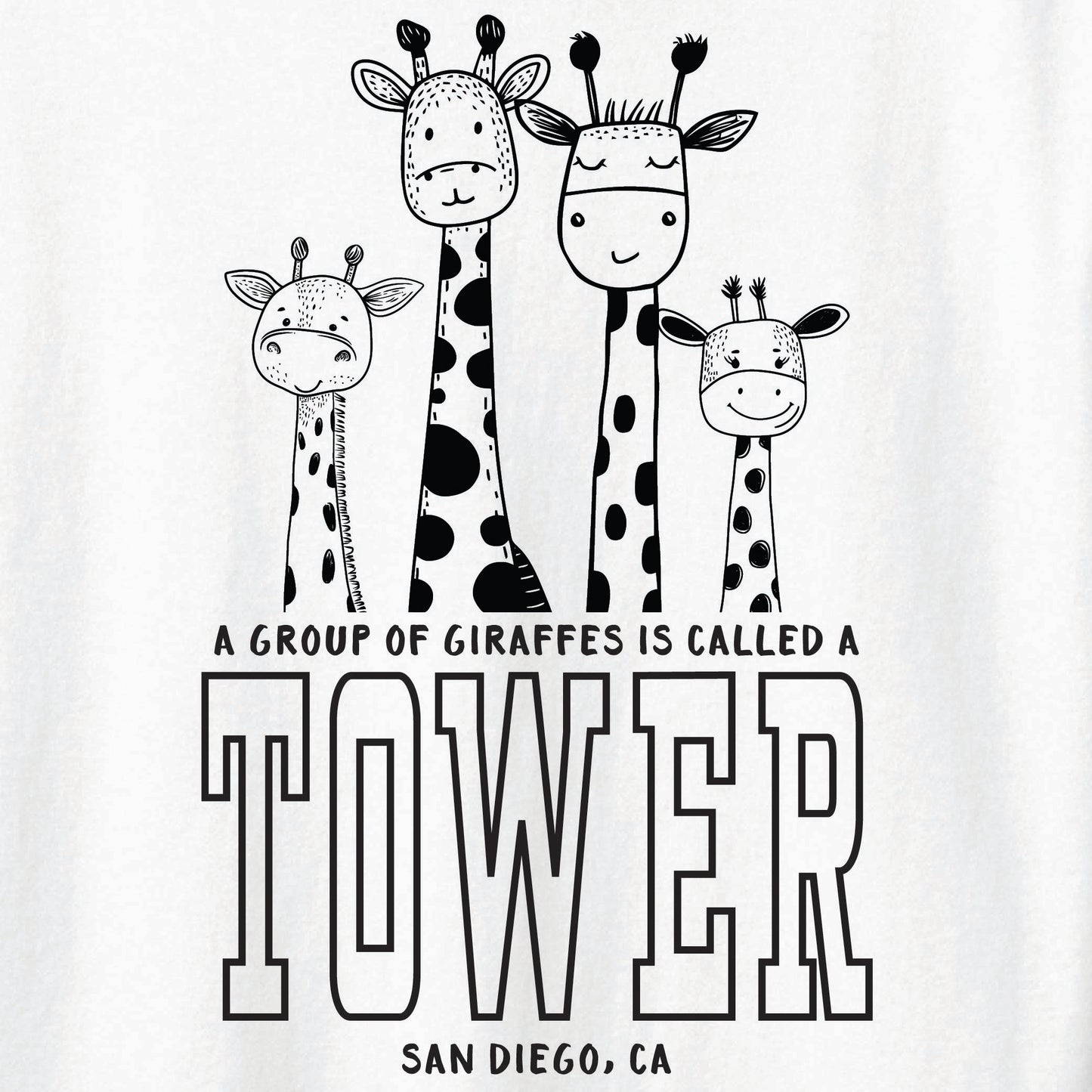 Tower of Giraffes Tee