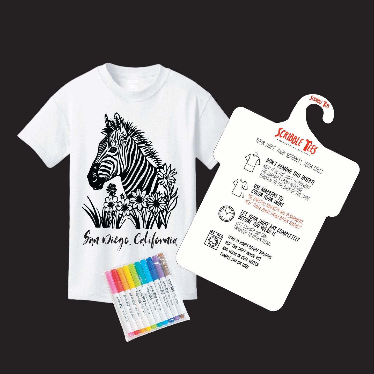 Zebra Floral Tee