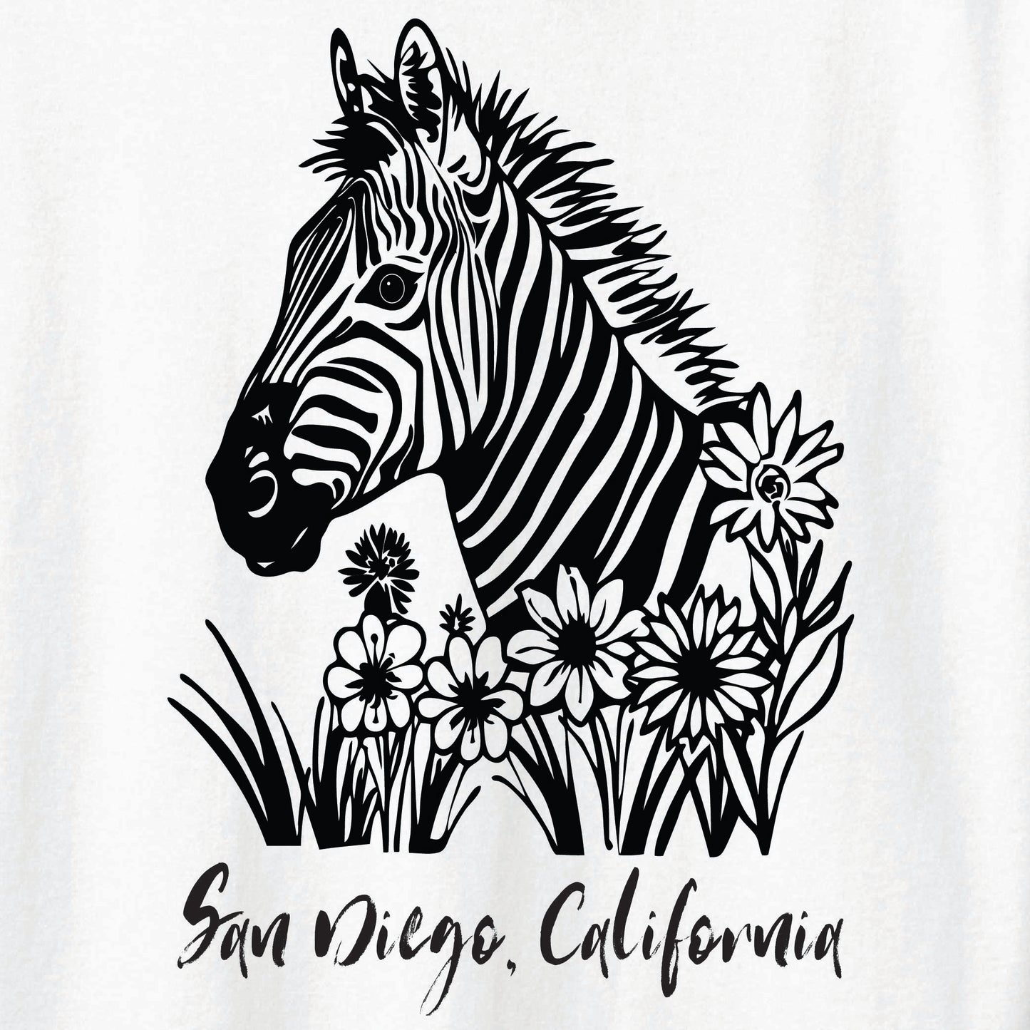 Zebra Floral Tee