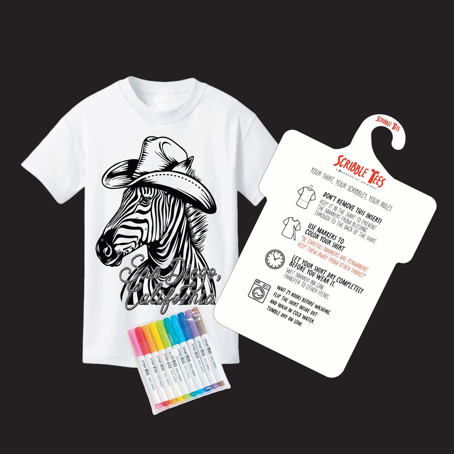 Zebra Hat Tee